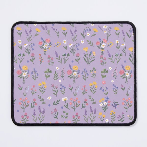 Item preview, Cottagecore Wildflower Meadow Pattern on Lavender Background designed and sold by Divinedesignbydulce.