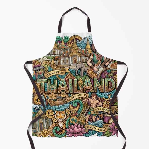 Item preview, Thailand Doodle Art Cultural Heritage Zentangle designed and sold by LoliDesignShop.