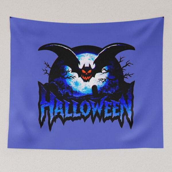 Item preview, Spooky Halloween Night Haunted House Neon Glow designed and sold by MythicMood.