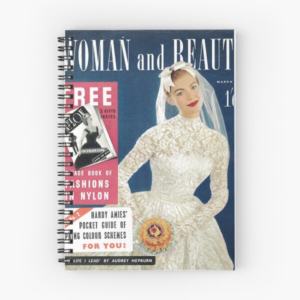 Item preview, Women and Beauty Wedding Bride Dress Art 1950s Women Vintage Magazine Cover Fan Art Original Custom Vintage Movie Poster Wall Art Tee Design designed and sold by Cool Robot Bro..