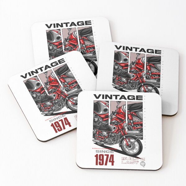 Item preview, Vintage Motorcycle Bikers Motorbike Birthday 1974 designed and sold by JRRTs.