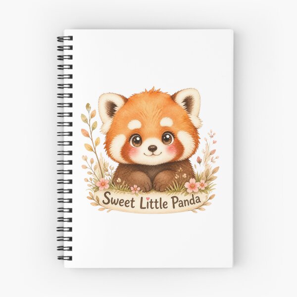 Item preview, Adorable Kawaii Sweet Little Red Panda Watercolor designed and sold by Animepopstudio.