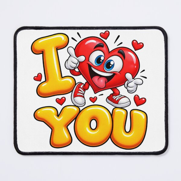 Item preview, I Love You Funny Heart – Cute Love Cartoon designed and sold by AleksanderLamek.