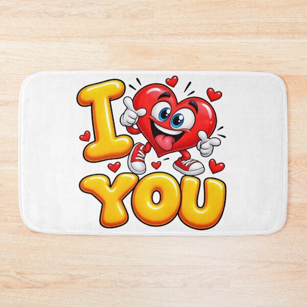 Item preview, I Love You Funny Heart – Cute Love Cartoon designed and sold by AleksanderLamek.