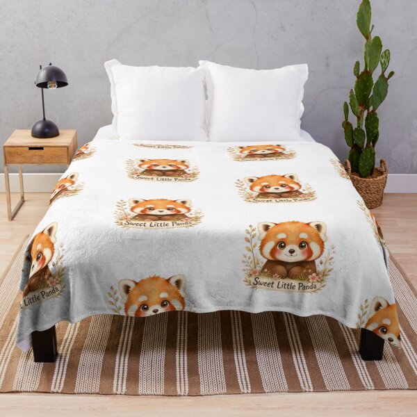 Item preview, Adorable Kawaii Sweet Little Red Panda Watercolor designed and sold by Animepopstudio.