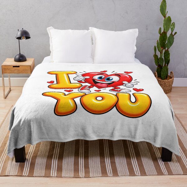 Item preview, I Love You Funny Heart – Cute Love Cartoon designed and sold by AleksanderLamek.