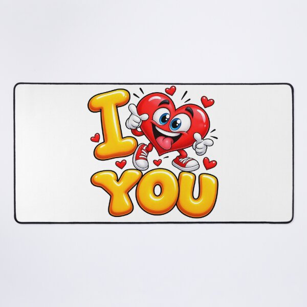 Item preview, I Love You Funny Heart – Cute Love Cartoon designed and sold by AleksanderLamek.