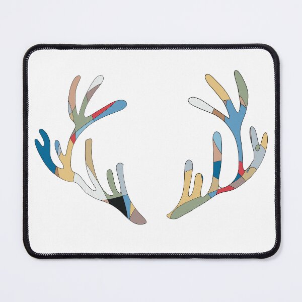 Item preview, Deer Antlers - Abstract Line Drawing in Bold Colour No. 1 designed and sold by iampaulmorris.