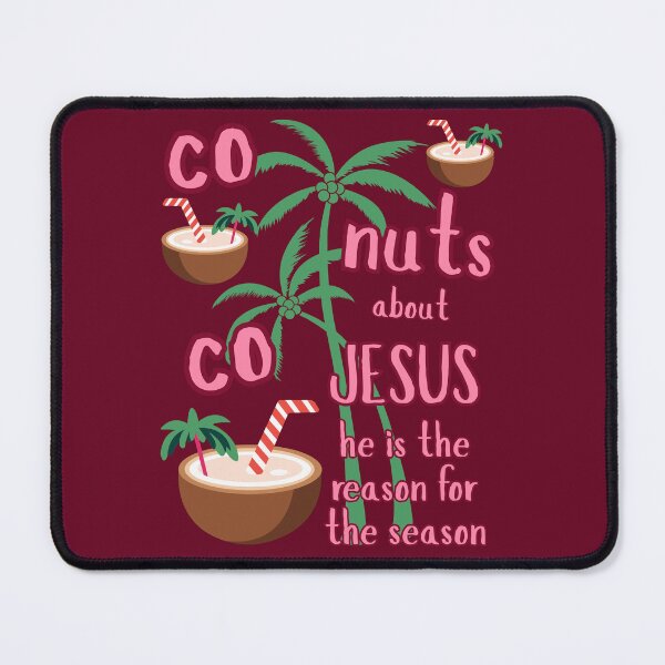 Item preview, Tropical Coconuts Jesus is the Reason for the Season Christmas Holiday Beach Vibes Xmas Vacation designed and sold by Forevermore.