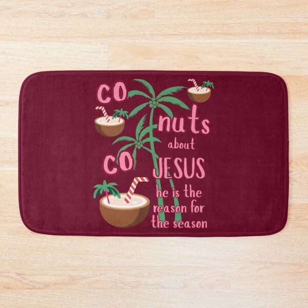 Item preview, Tropical Coconuts Jesus is the Reason for the Season Christmas Holiday Beach Vibes Xmas Vacation designed and sold by Forevermore.