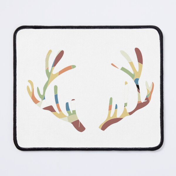 Item preview, Deer Antlers - Abstract Line Drawing in Bold Colour No. 2 designed and sold by iampaulmorris.