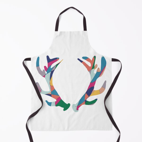 Item preview, Deer Antlers - Abstract Line Drawing in Bold Colour No. 3 designed and sold by iampaulmorris.