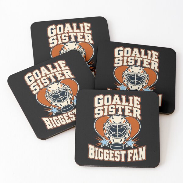 Item preview, Goalie Sister Biggest Fan Hockey Heart designed and sold by ArtHavenDesign.