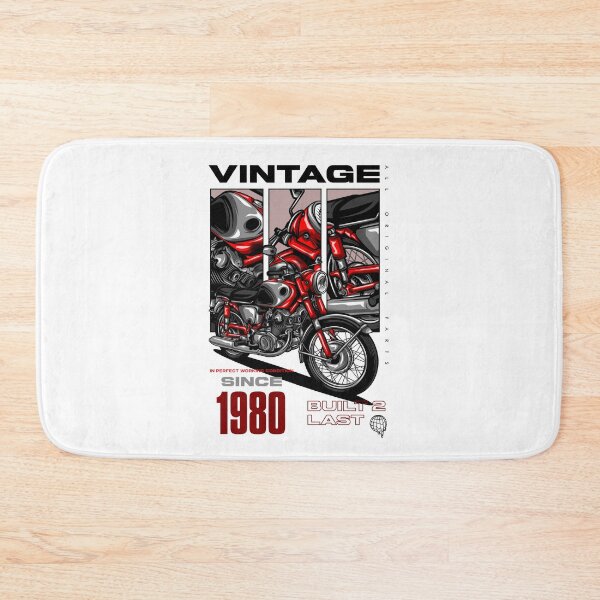 Item preview, Vintage Motorcycle Bikers Motorbike Birthday 1980 designed and sold by JRRTs.