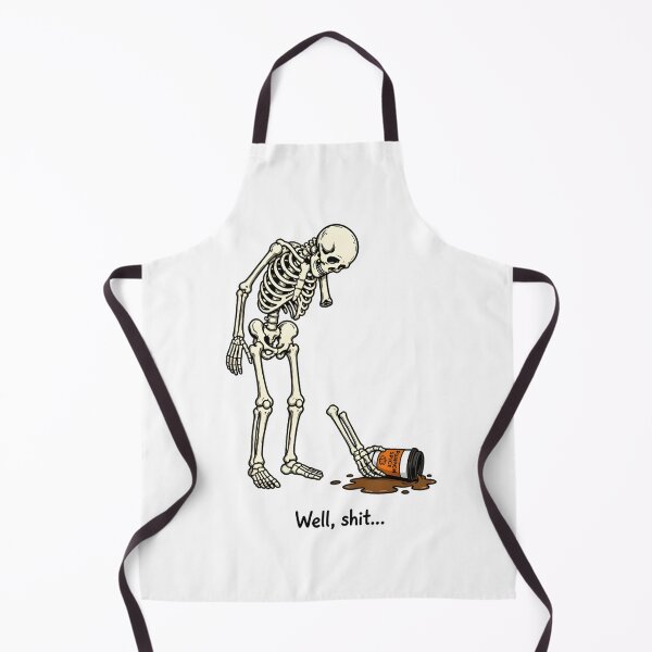 Item preview, Well Shit Funny Skeleton Dropped Coffee Pumpkin Spice Autumn Meme designed and sold by Moad Fahim.