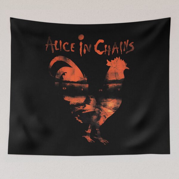 Item preview, rooster alice in chains logo designed and sold by redclawdesign.