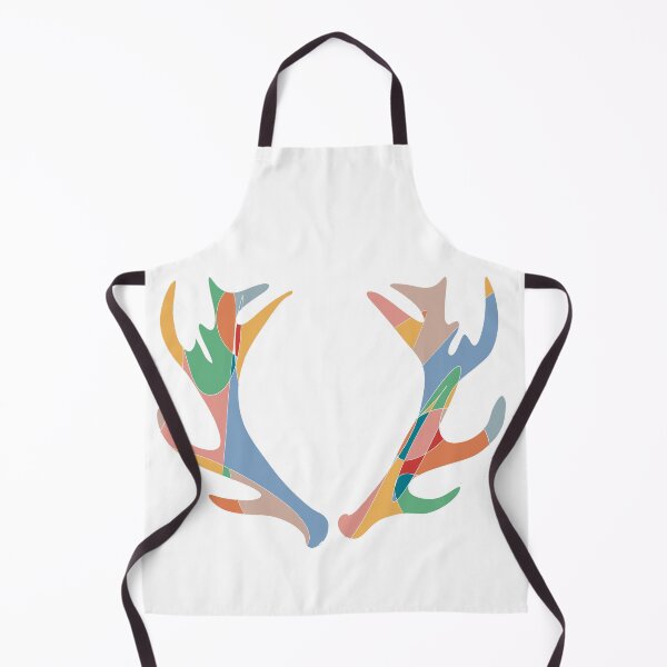 Item preview, Deer Antlers - Abstract Line Drawing in Bold Colour No. 5 designed and sold by iampaulmorris.