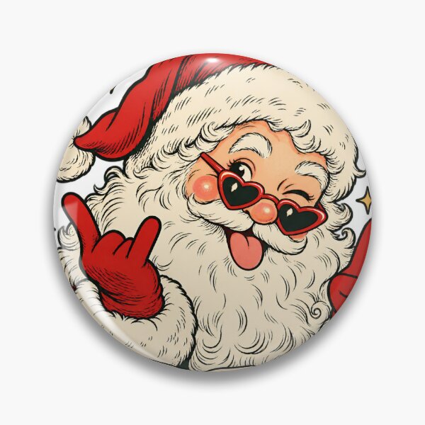 Item preview, Too Merry For This Funny Retro Rock Santa designed and sold by Imaginationbeyond.