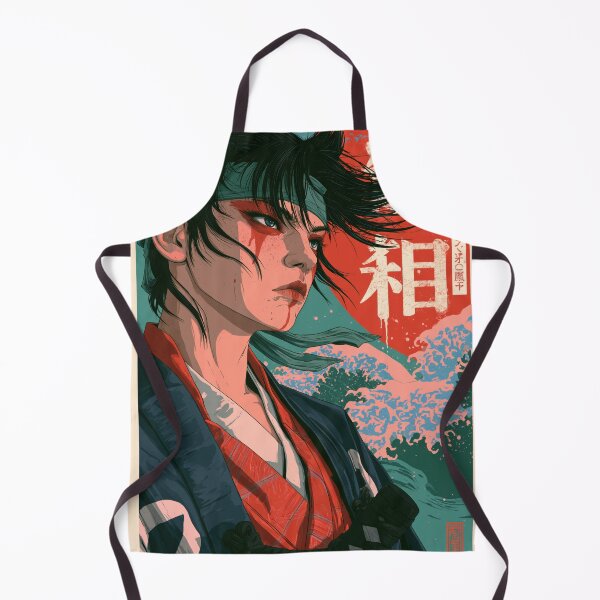 Item preview, Samurai Warriors Poster | Japanese Fantasy Art Print Red Aesthetic designed and sold by Affiches29 Animé .