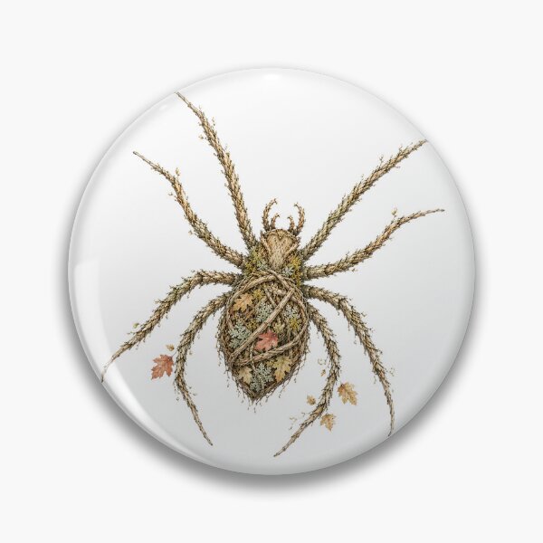 Item preview, Botanical Wolf Spider Autumn Illustration designed and sold by Spark & Shadow.