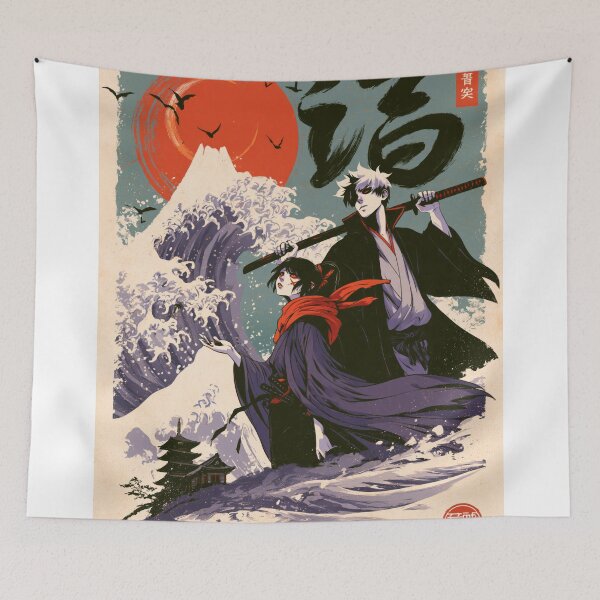 Item preview, Samurai Warriors Poster | Japanese Fantasy Art Print Red Aesthetic designed and sold by Affiches29 Animé .