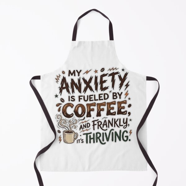 Item preview, My Anxiety Is Fueled By Coffee - Funny Sarcastic Quote designed and sold by jrzvibe.