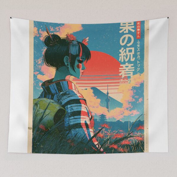 Item preview,  Samurai Warriors Poster | Japanese Fantasy Art Print Red Aesthetic designed and sold by Affiches29 Animé .