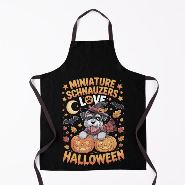 Item preview, MINIATURE SCHNAUZERS LOVE HALLOWEEN designed and sold by jkrphoto.