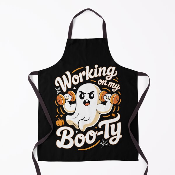 Item preview, Copy of Working On My Boo-Ty Funny Halloween Fitness Ghost Art designed and sold by MerchPublic Studio.