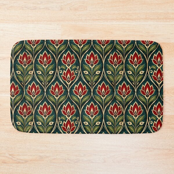 Item preview, Red and Green Floral  designed and sold by Pixel-Lair.