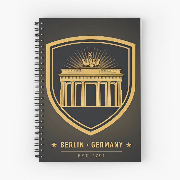 Item preview, Vintage Shield Badge Brandenburg Gate Berlin Germany Crest Vector designed and sold by Shutter-Dragon.