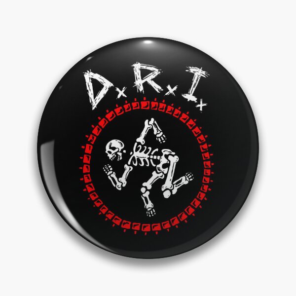 Item preview, Dirty Rotten Imbeciles DRI Punk Skeleton Logo  designed and sold by redclawdesign.
