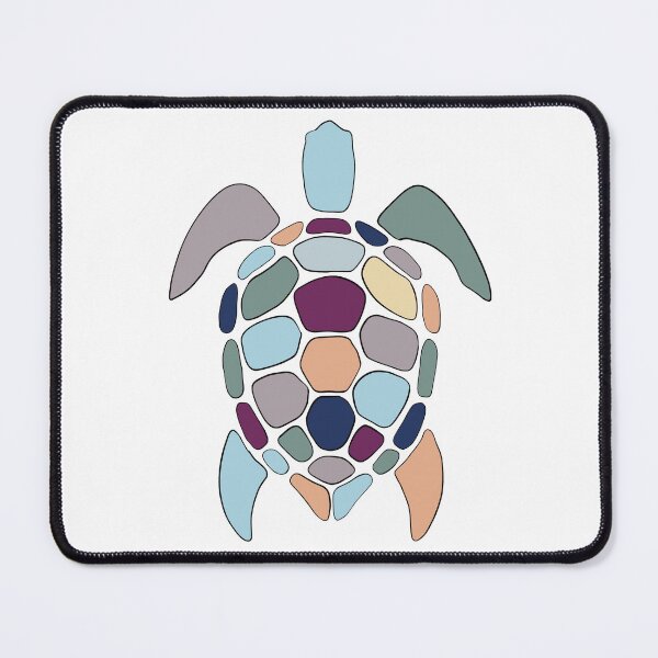 Item preview, Teal & Purple Sea Turtle No. 1 - Abstract Ocean Mosaic Art designed and sold by iampaulmorris.