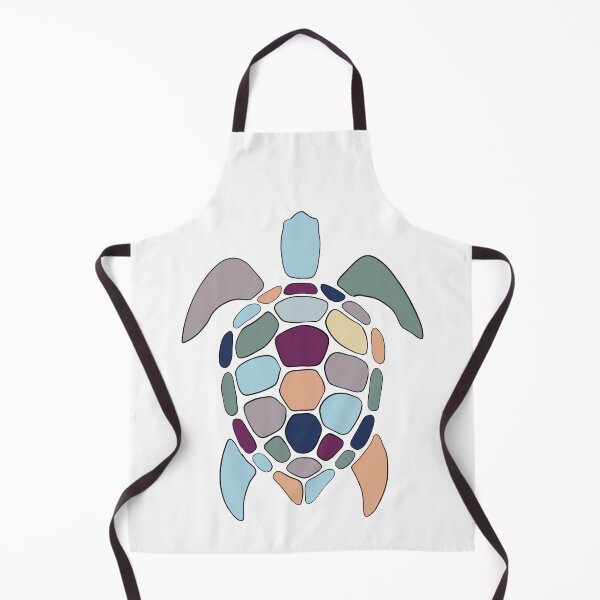 Item preview, Teal & Purple Sea Turtle No. 1 - Abstract Ocean Mosaic Art designed and sold by iampaulmorris.