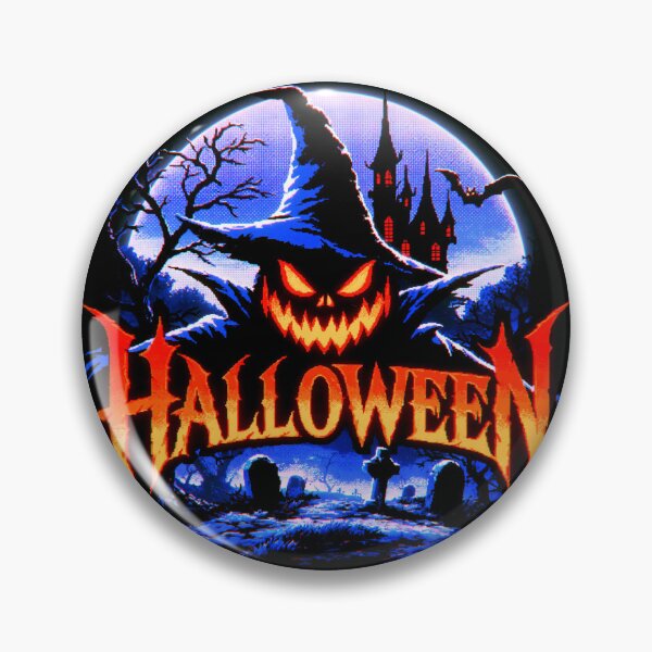 Item preview, Spooky Halloween Night Haunted House Neon Glow designed and sold by MythicMood.