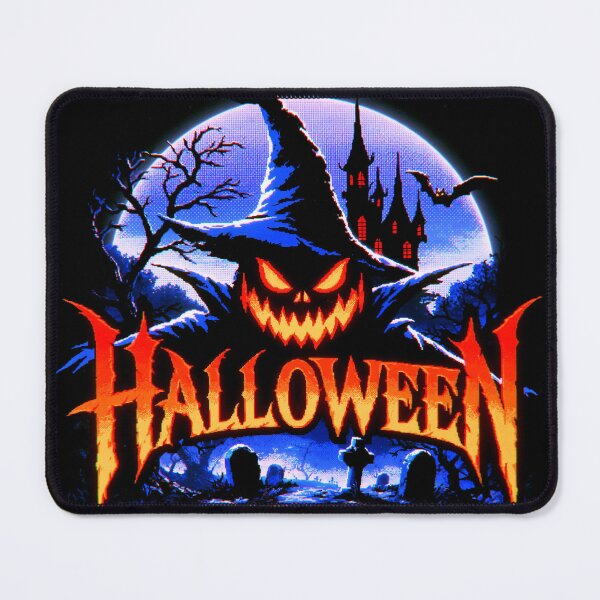 Item preview, Spooky Halloween Night Haunted House Neon Glow designed and sold by MythicMood.