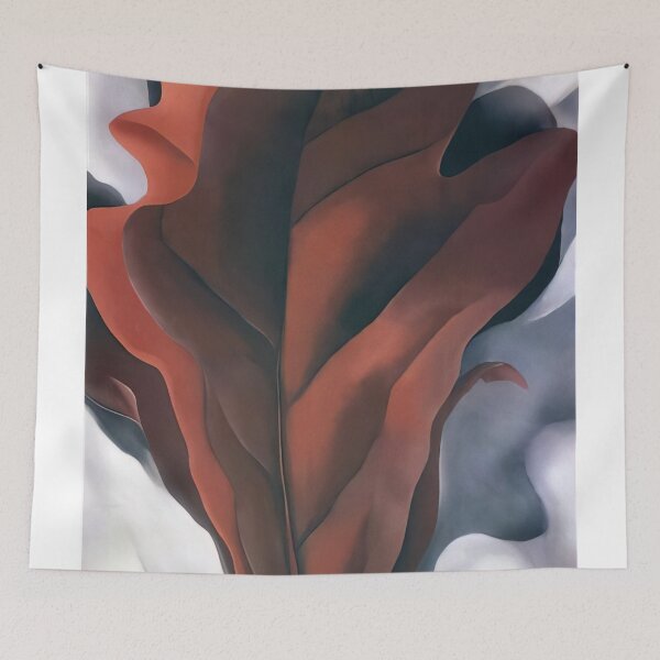 Item preview, Large dark red leaves on white designed and sold by EtherShadeArt.