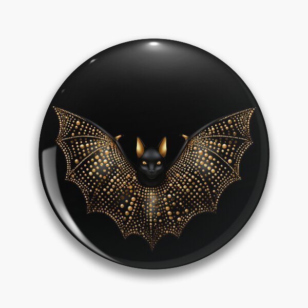Item preview, Black Gold Bat Halloween Gothic Aesthetic designed and sold by olenapetol.