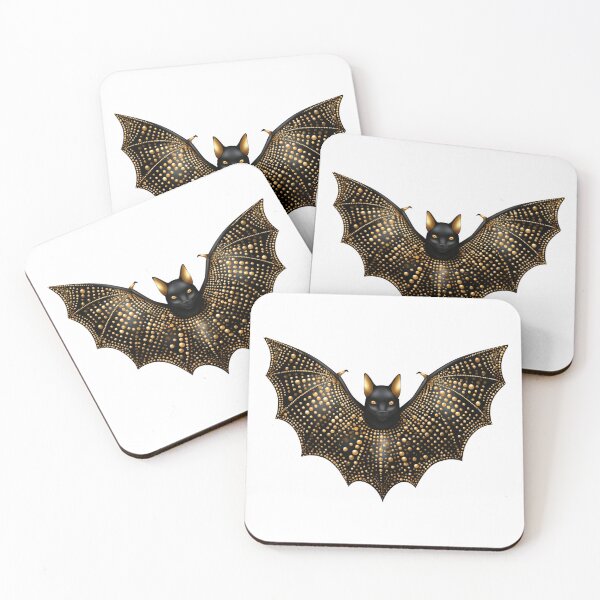Item preview, Black Gold Bat Halloween Gothic Aesthetic designed and sold by olenapetol.