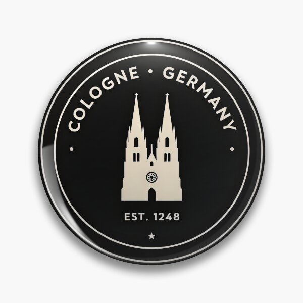 Item preview, Vintage Circular Badge Cologne Germany Cathedral Crest Vector designed and sold by Shutter-Dragon.