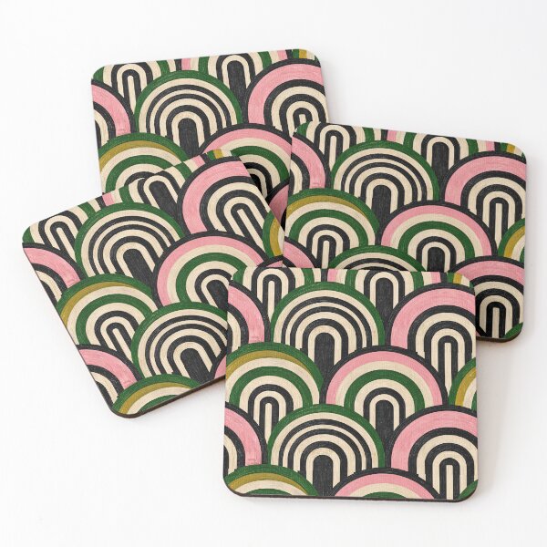 Item preview, Pink and Green Arch Pattern designed and sold by Pixel-Lair.