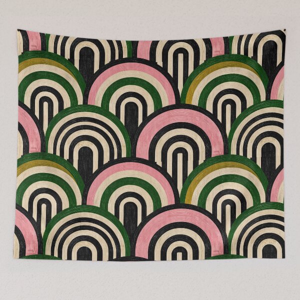 Item preview, Pink and Green Arch Pattern designed and sold by Pixel-Lair.