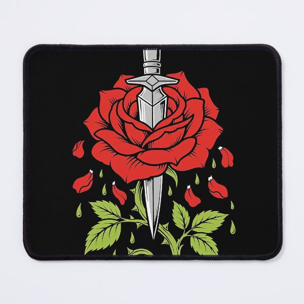 Item preview, Dagger And Rose Tattoo Art designed and sold by Gangster-Design.