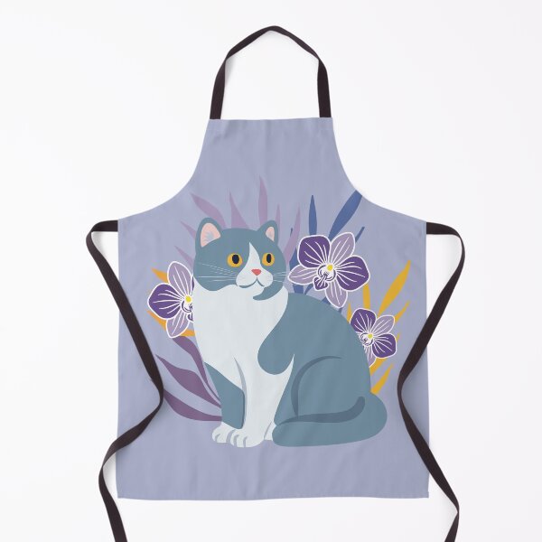 Item preview, Floral British Shorthair Cat designed and sold by IvysCreativityHouse.