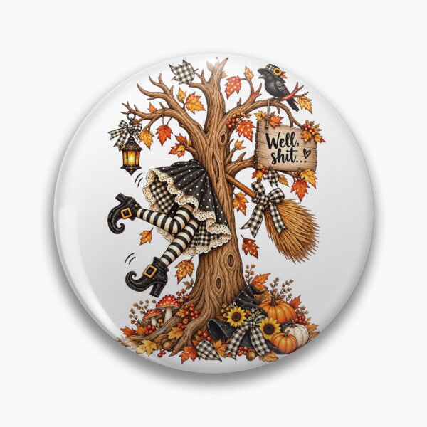 Item preview, Well Shit Funny Witch Dark Humor Halloween Witch Trendy Fall designed and sold by Thread&Fable.