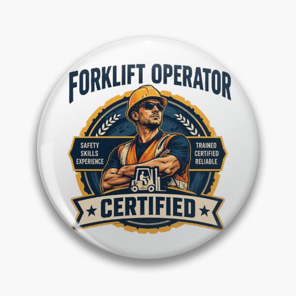 Item preview, Certified Forklift Operator Vintage designed and sold by RetroNibylander.