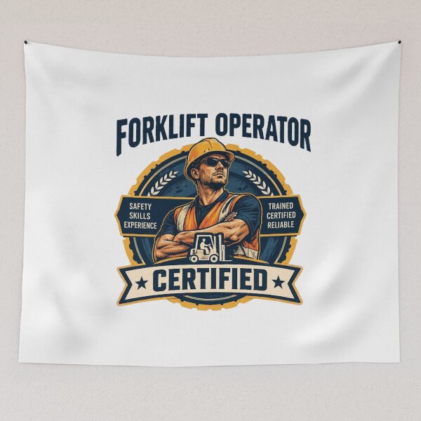 Item preview, Certified Forklift Operator Vintage designed and sold by RetroNibylander.