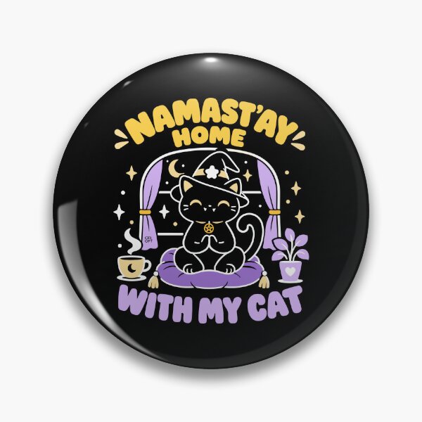 Item preview, Namastay home with my cat designed and sold by iagorfrost.