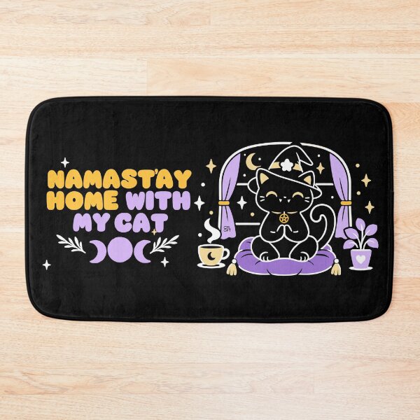 Item preview, Namastay home with my cat designed and sold by iagorfrost.