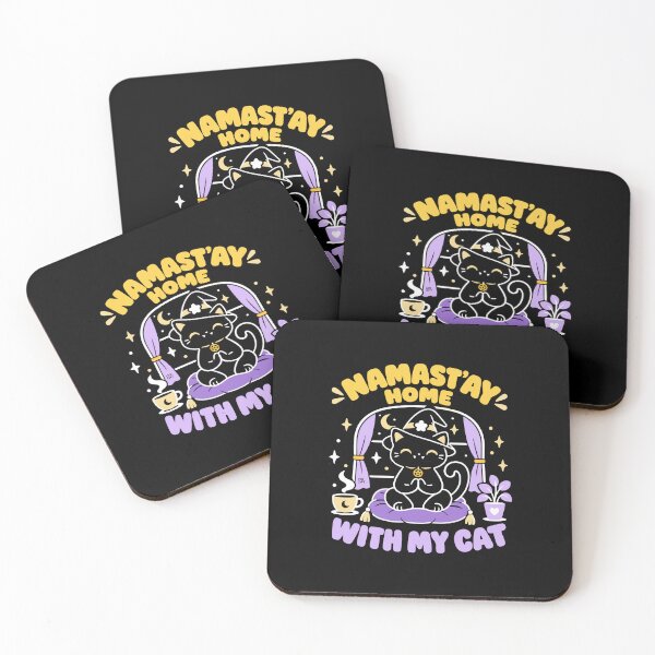 Item preview, Namastay home with my cat designed and sold by iagorfrost.